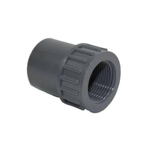 NIBCO Fig U4517-3 1/2 Inch PVC Schedule 80 Threaded Cap - Female NPT Pipe End Cap Fitting
