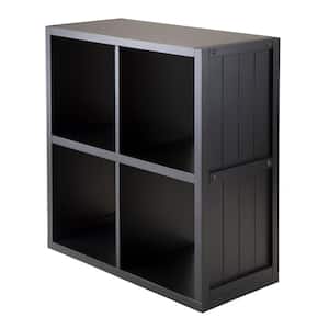 Timothy 2x2 Grid Shelf in Black