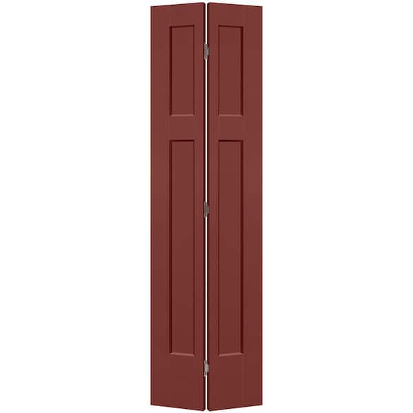 Masonite 24 in. x 80 in. 3-Panel Winslow Hollow Core Red Bluff Molded Composite Bi-Fold Door