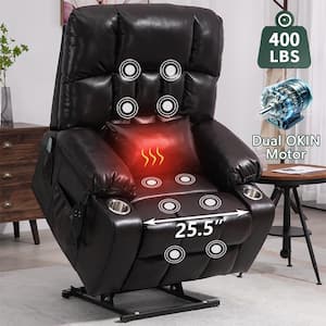 41” Oversized Power Lift Chair - Heated Massage Electric Recliner