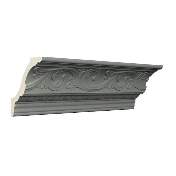 Ekena Millwork Sylvia 4.625 in. D x 7 in. W x 96 in. L Polyurethane Crown Moulding