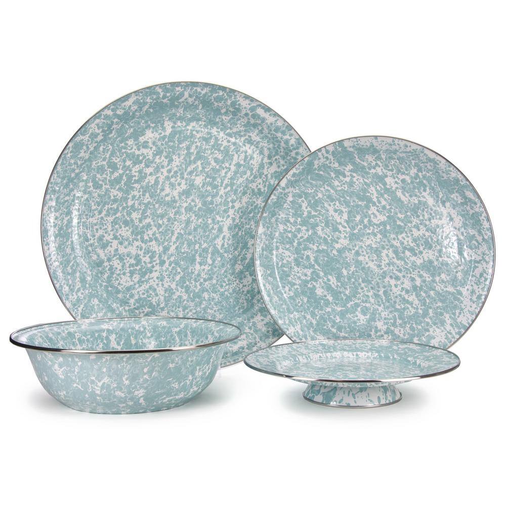 Sea Glass Pattern 4 Quart Ceramic Serving Bowl