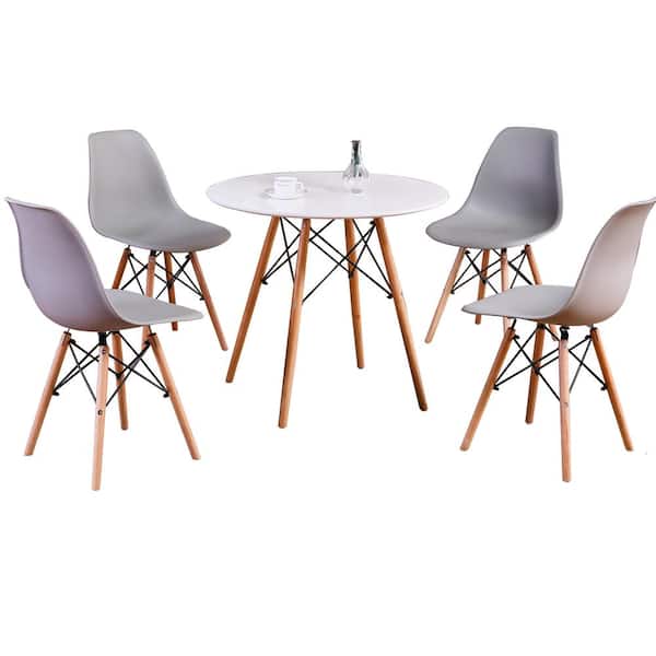 Best Master Furniture Greyson Grey Modern 5-Piece Dining Set