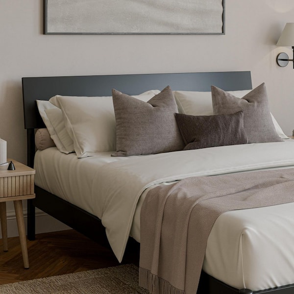 Bradford Black Wood Queen Adjustable Panel Headboard