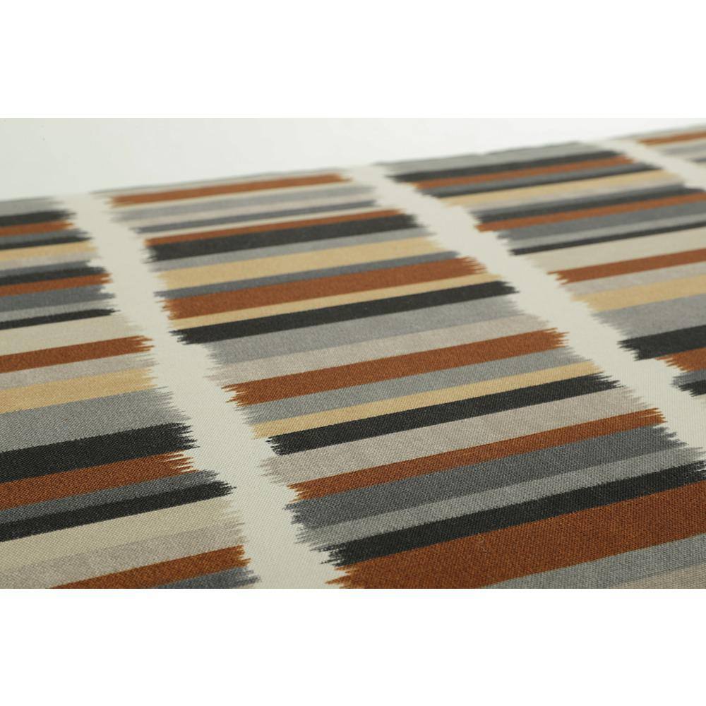 Ebony Multi Striped Indoor/Outdoor Lumbar Throw Pillow Set