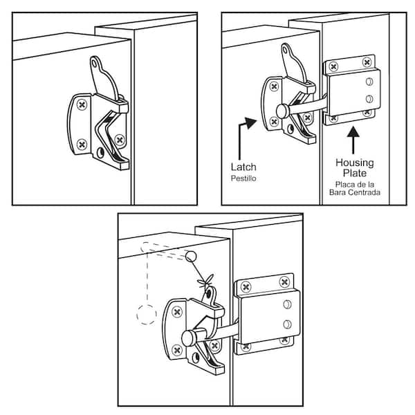 Stainless Steel Self-Adjusting Gate Latch