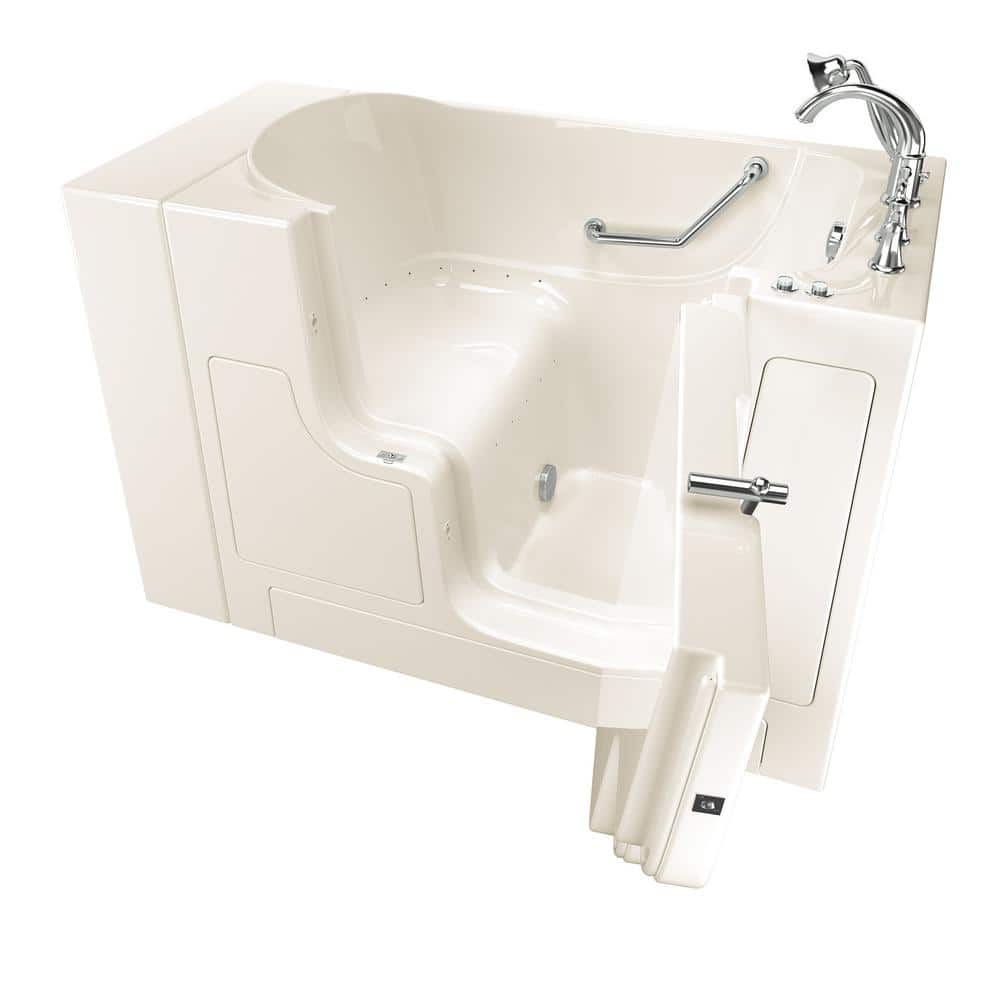 Gelcoat Value Series 52 in. x 30 in. Right Hand Walk-In Air Bathtub with Ou