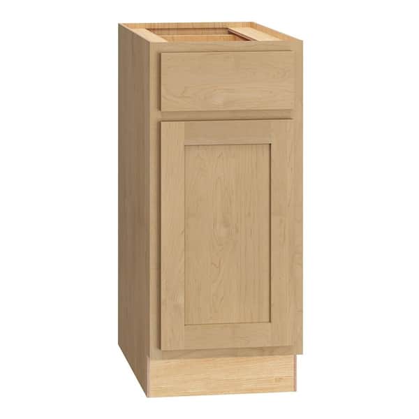 QuickShip Cottage 15 in. W x 24 in. D x 34.5 in. H Assembled Plywood Base Kitchen Cabinet in Canopy Partial Overlay