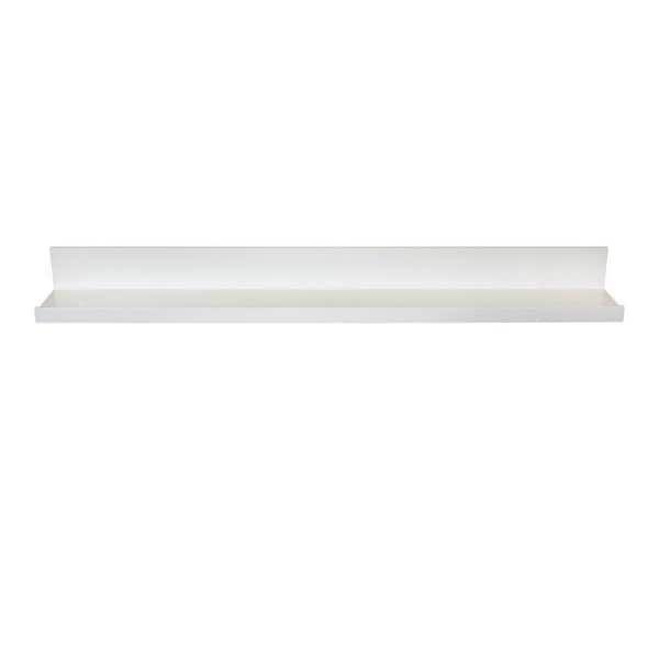 Classic 23.6 in. W x 4.5 in. D White MDF Picture Ledge Floating Decorative Wall Shelf