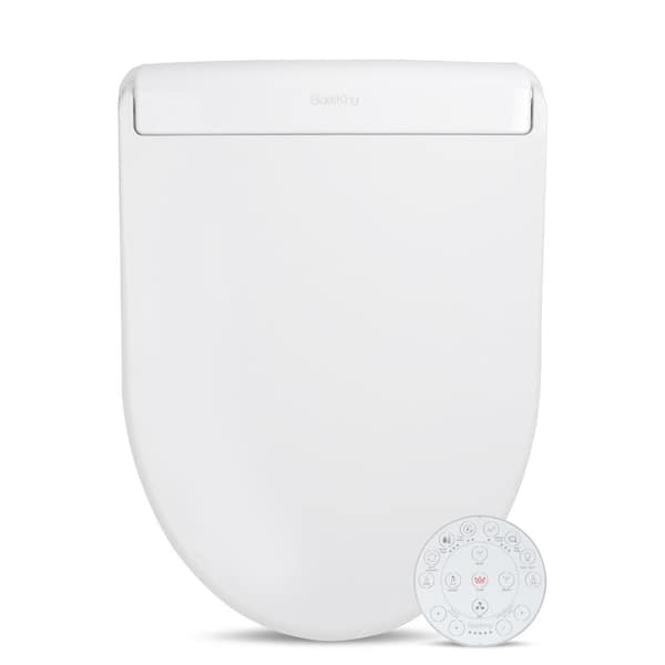 Crown Electric Bidet Seat for Round Toilets in White