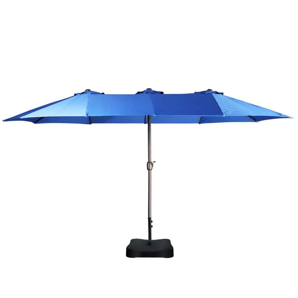 Aoodor 15 ft. Outdoor Market Umbrella Double-Sided Patio Umbrella in ...