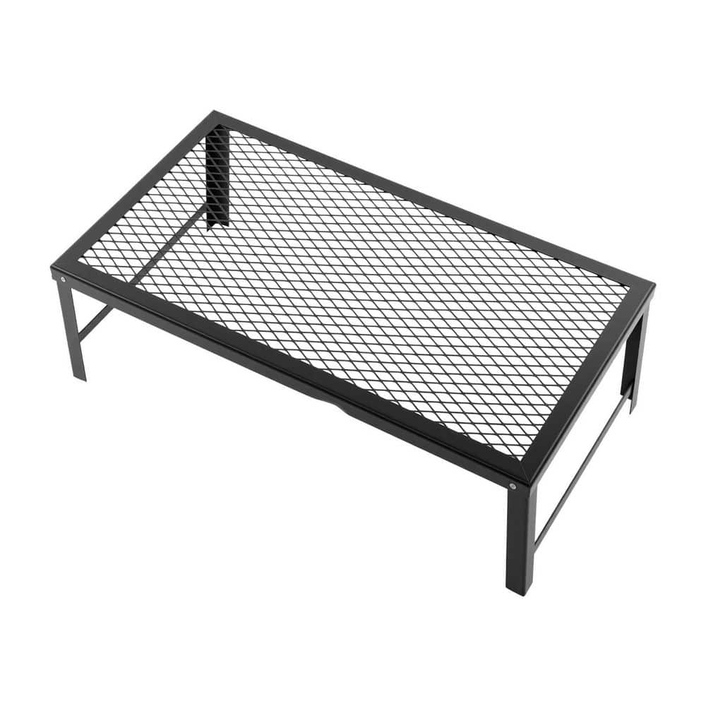 YIYIBYUS Folding Barbecue Rack Portable Barbecue Griddle Metal Iron Mesh Rack Outdoor Camping Grilling Tool Cooking Accessory