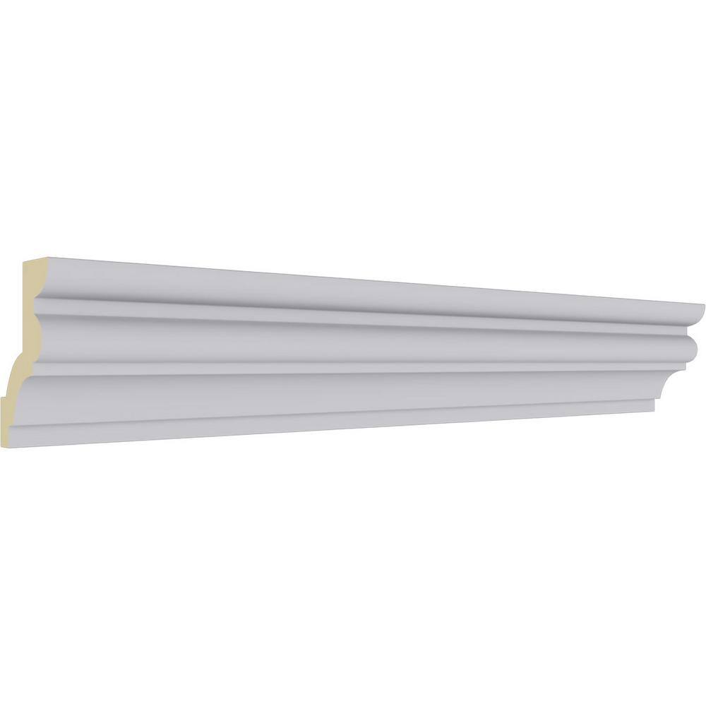 Asa Smooth White Polyurethane Crown Moulding 94-1/2" Length