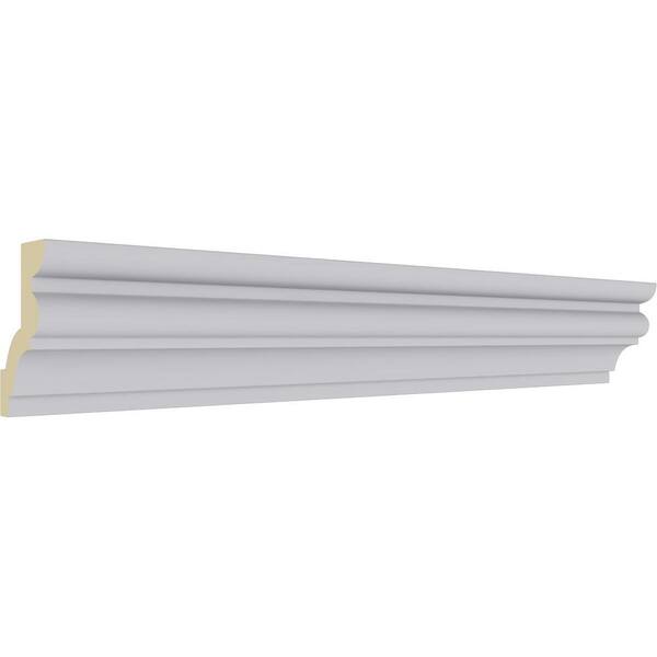 Ekena Millwork 1-7/8 in. x 2-7/8 in. x 94-1/2 in. Polyurethane Asa Smooth Crown Moulding