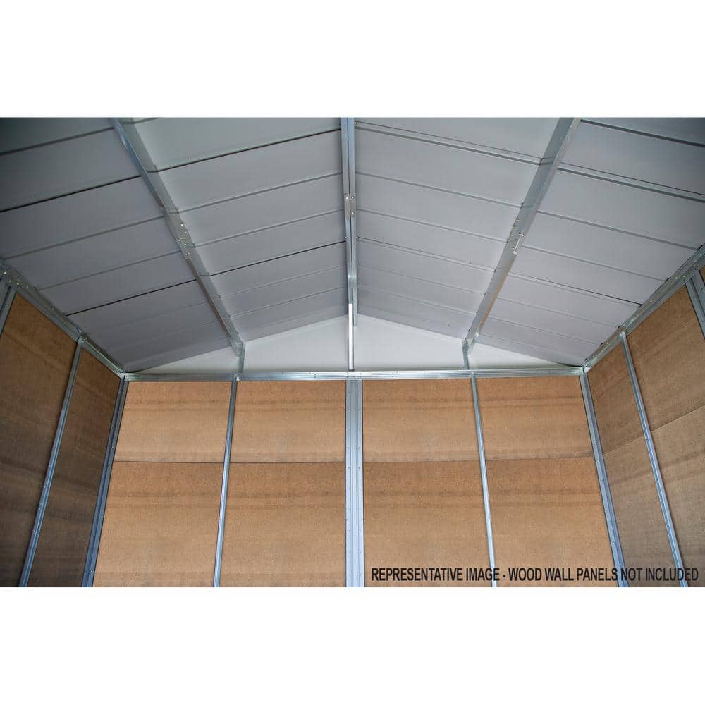 Ironwood 10' x 12' Gray Steel Hybrid Shed Kit