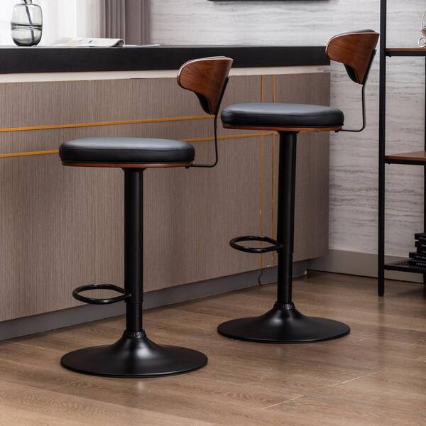 low back adjustable bar stools