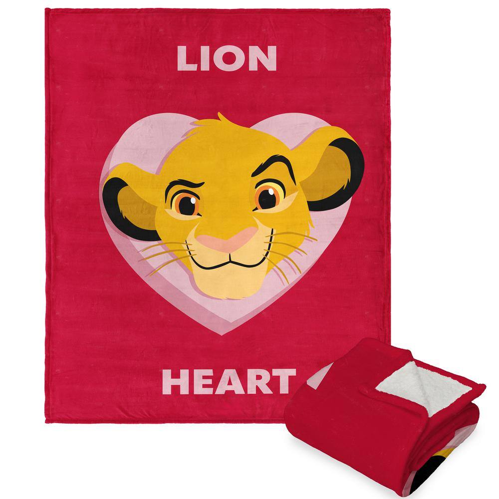 THE NORTHWEST GROUP Disney Lion King Lion Heart Silk Touch Sherpa Multi