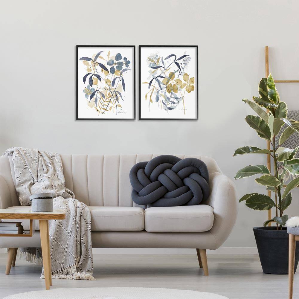 Whimsy Watercolor Botanicals by Krinlox 2 Piece Black Framed Nature Giclee Art Print 20 in. x 16 in. price history on PriceWatchPro