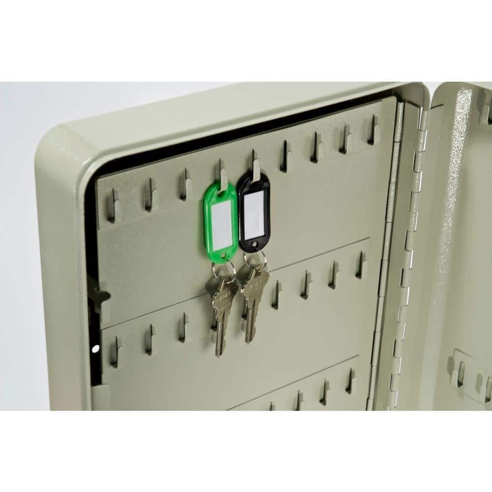 Barska Heavy Duty Steel 105-Position Key Safe Lock Box, Beige