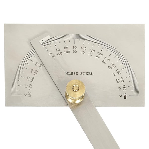 Metal Protractor Angle  Semi Circle Degrees Measuring Scale Steel ruler gauge 