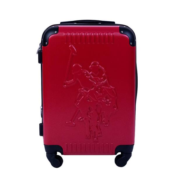 U.S. Polo Assn. U.S Polo Assn. 21 in. Red Hard Case Spinner Rolling Suitcase