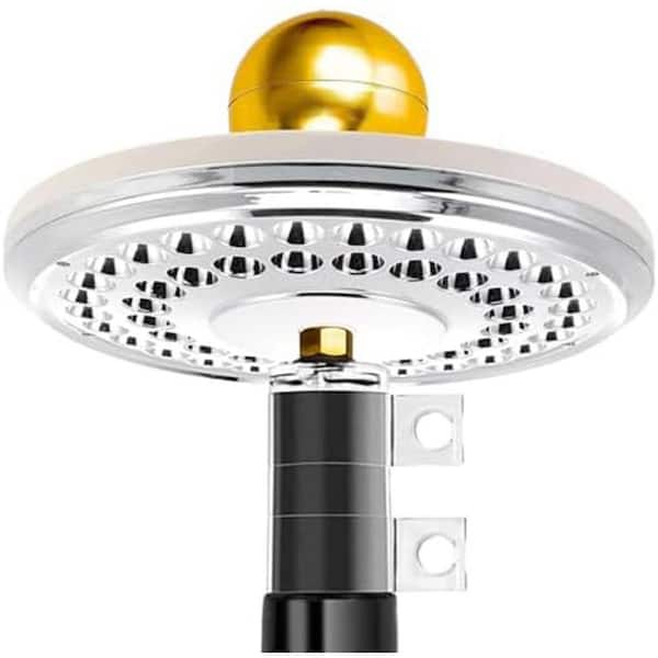 9.5 in. Solar Powered Flag Pole Light, 1300 Lumen, Weatherproof, for Most Flagpoles