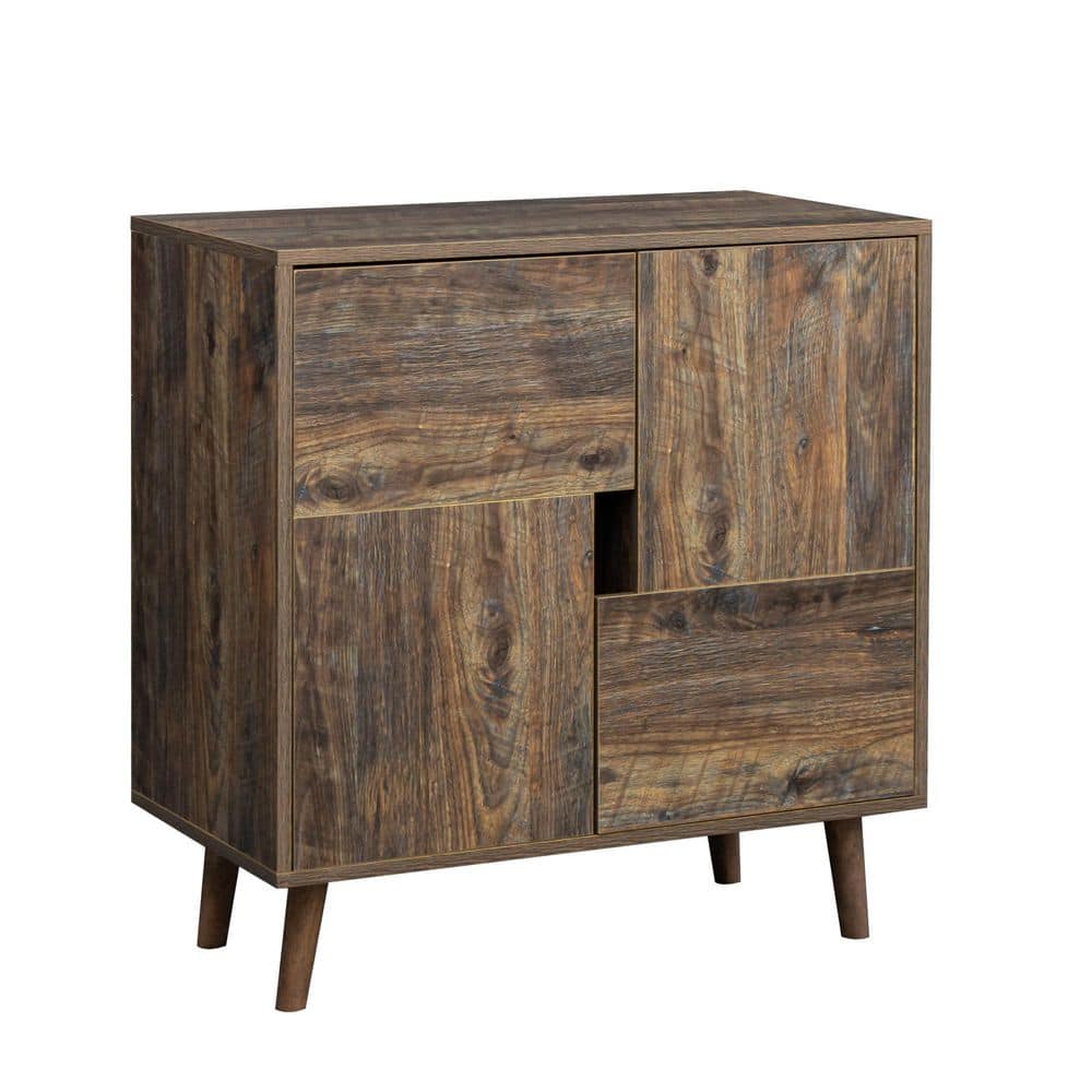 Espresso Accent Storage Cabinet with Four Storage Spaces D-W33137250 ...