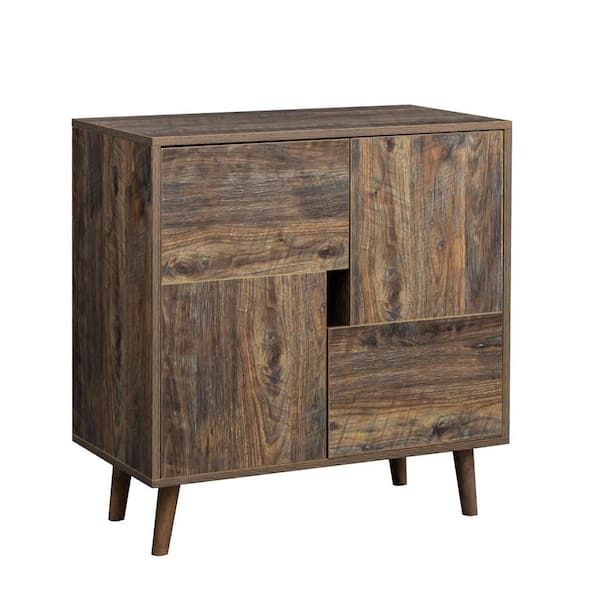 Unbranded Espresso Accent Storage Cabinet with Four Storage Spaces