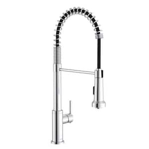 Parma Single Handle Pull Down Sprayer Kitchen Faucet with Pre-Rinse Spout in Chrome