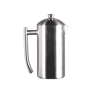 2.5-Cup Brushed Finish Stainless Steel French Press Coffee Maker 0143