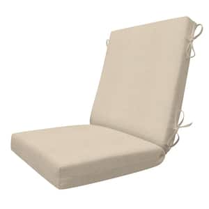 Hampton Bay 21.5 in. x 24 in. Palladium Tropical Outdoor High Back Dining Chair  Cushion TP01216B-9D6 - The Home Depot