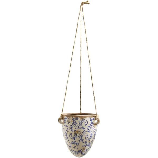 18 in. Multi-Colored Artificial Assorted Flowers in Gold Planter