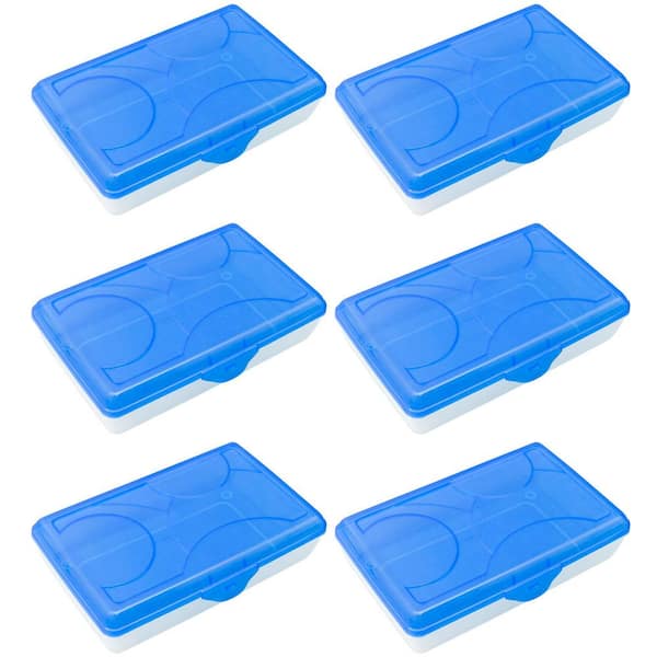 Sterilite Translucent Pencil Case School Supply Storage Box, Blue Tint (12  Pack), 1 Piece - Fry's Food Stores
