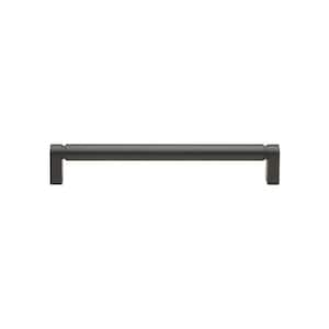 7-9/16 in. Center to Center Matte Black Smooth Bar Pull - 4787-192-MB