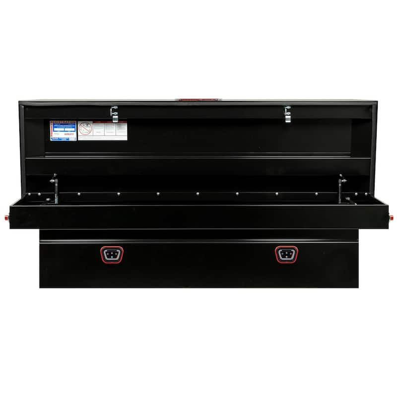 72 in. Gloss Black Steel Full Size Crossover Truck Tool Box