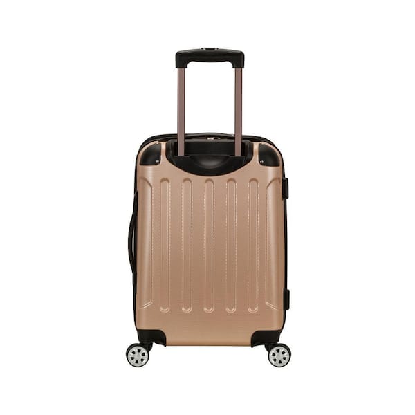 Rockland London 3-Piece Hardside Spinner Luggage Set, Champagne