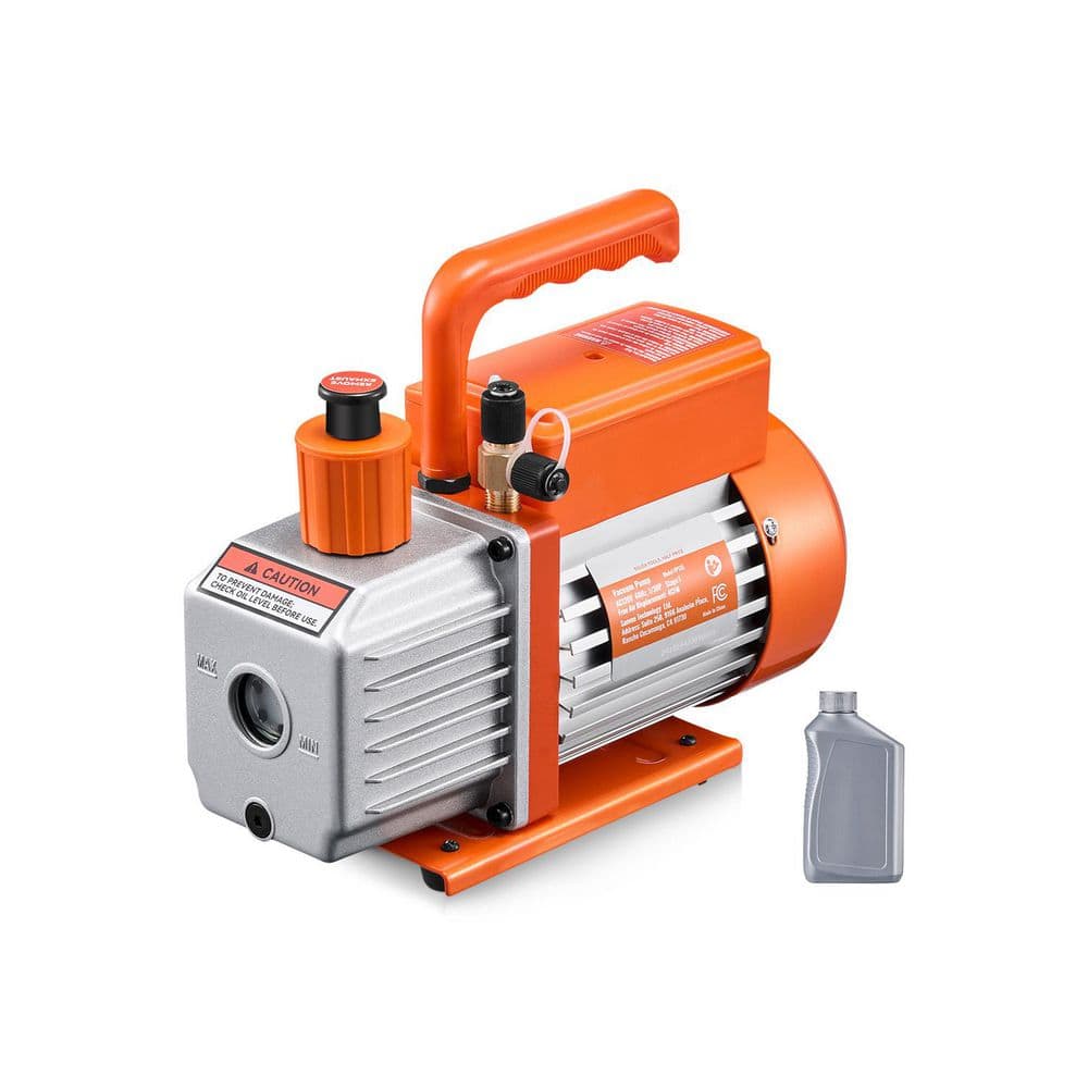 Vacuum Pump 4 CFM HVAC Single Stage Rotary Vane Vacuum Pump Auto AC Vacuum Pump Kit for R134a R22 R410a Systems price history on PriceWatchPro