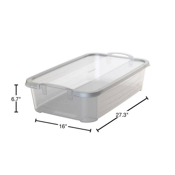 Life Story 6 Quart Stacking Storage Box Bin Clear Container with