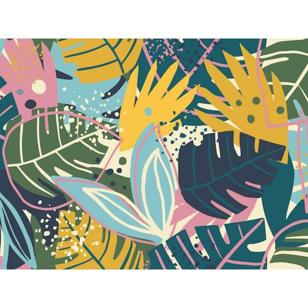 Falkirk Airdrie Landscapes Exotic Leaves Vintage Wall Mural