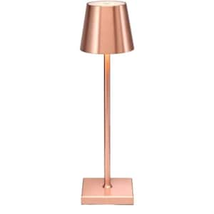 Dimmable 15.35 in. Table Lamp for Bedside Tables with USB LED-Light, Pink