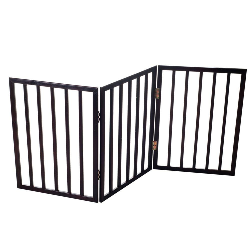 PAW 53 in. x 24 in. Wood Folding Pet Gate