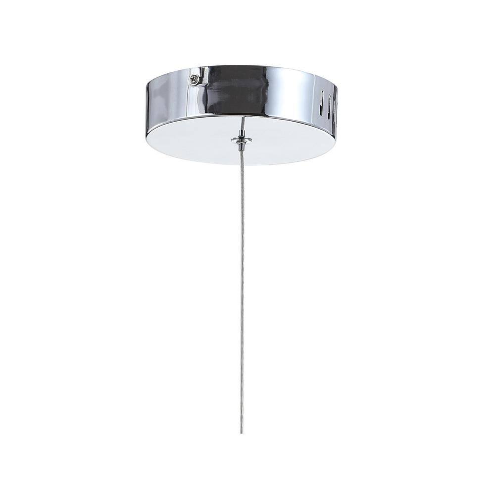 Alain 5" Chrome Polished Adjustable LED Pendant Light
