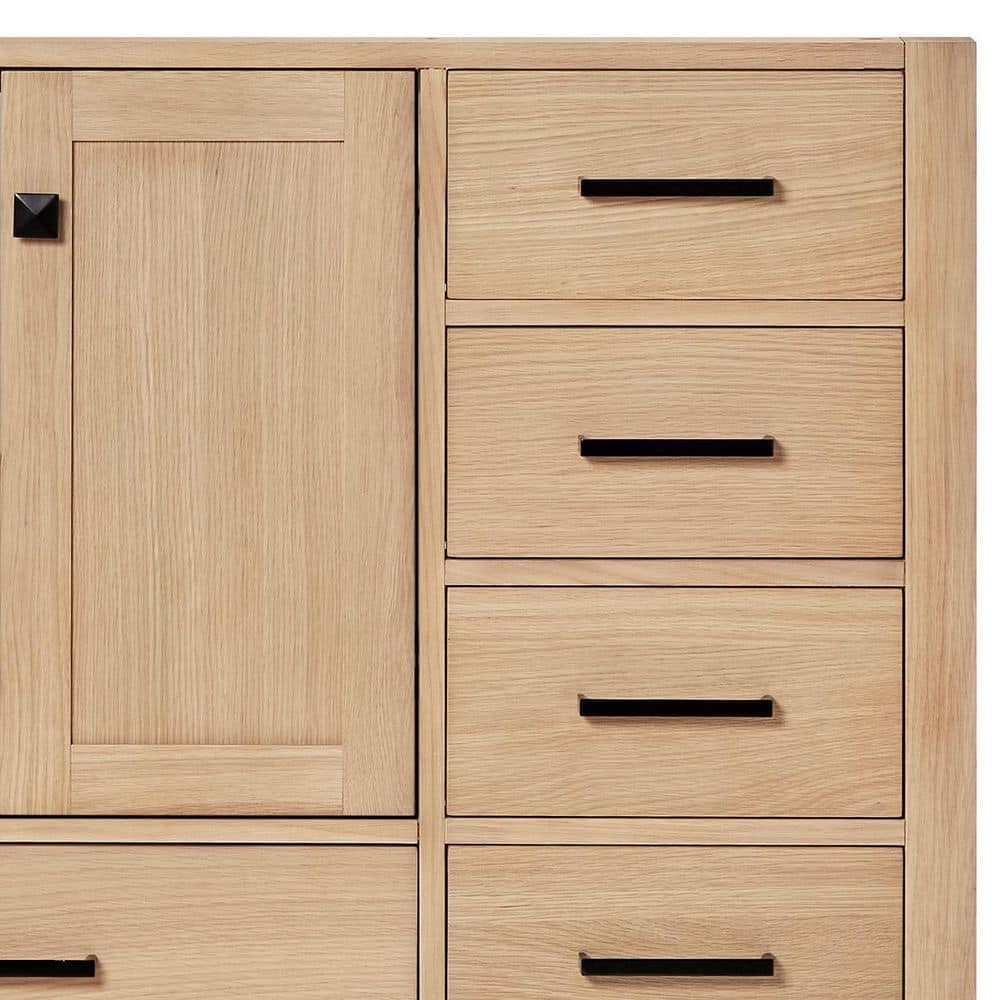 Cambridge 60.25'' Oak Single Sink Vanity with Quartz Top
