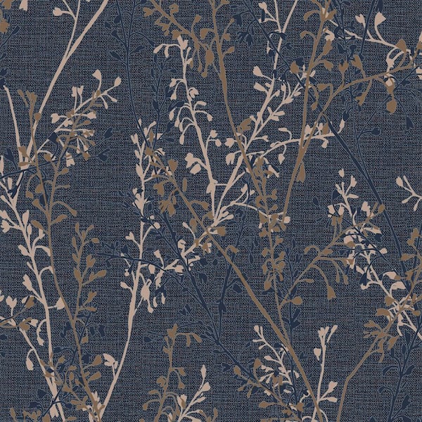 Breeze Sprig Blue Wallpaper