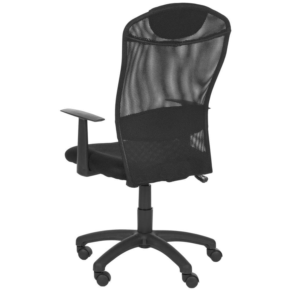 Shane Black Mesh Swivel Desk Chair with Metal Base