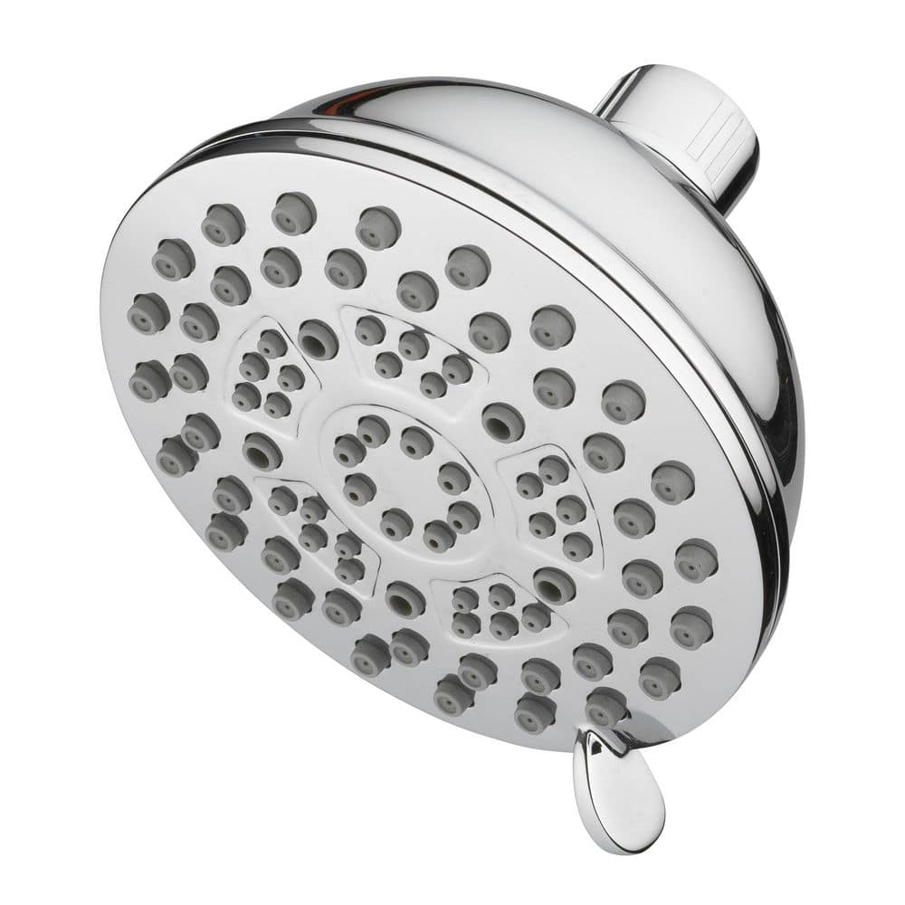 バス・洗面所用品 THE BODY STYLING SHOWERHEAD Glacier Bay Massaging 9-Spray Patterns 4.5 in. Wall Mounted Fixed