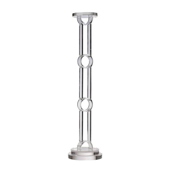 Titan Lighting Crystal Circle 20 in. Clear Crystal Candle Holder