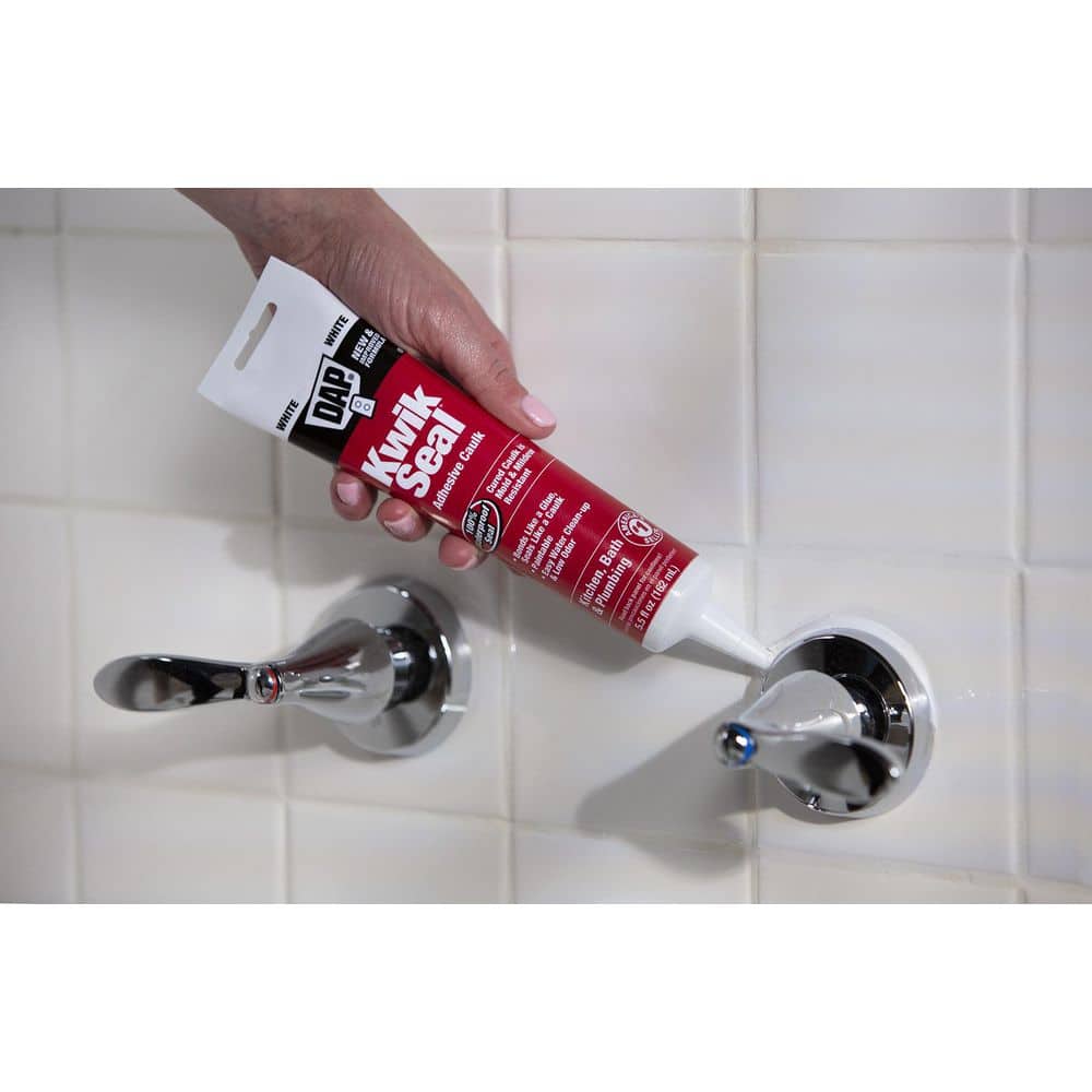 Bright White 5.5 oz Kitchen and Bath Adhesive Caulk