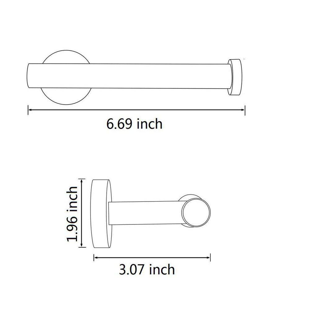 Brushed Gold Stainless Steel Wall Mounted Toilet Paper Holder Set