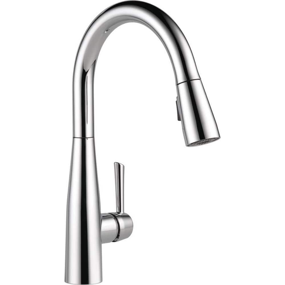 Chrome Pull-Down Single Handle Kitchen Faucet with Spray